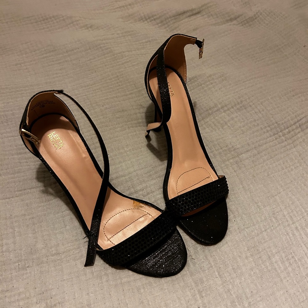 Sparkly strappy heels